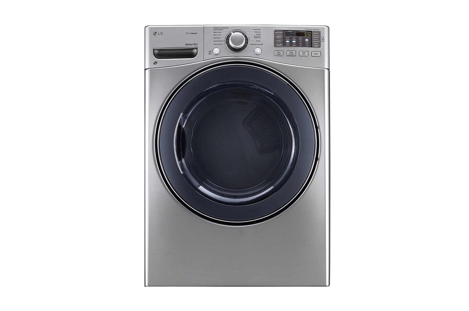 LG 7.4 cu.ft. Ultra Large Capacity Gas SteamDryer™ with NFC Tag on, DLGX3571V