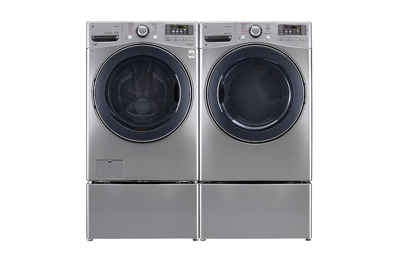 LG 7.4 cu.ft. Ultra Large Capacity Gas SteamDryer™ with NFC Tag on, DLGX3571V