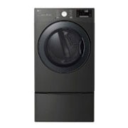 Front view of 7.4 cu.ft. Smart Wi-Fi Enabled Gas Dryer with TurboSteam™ DLGX3901B