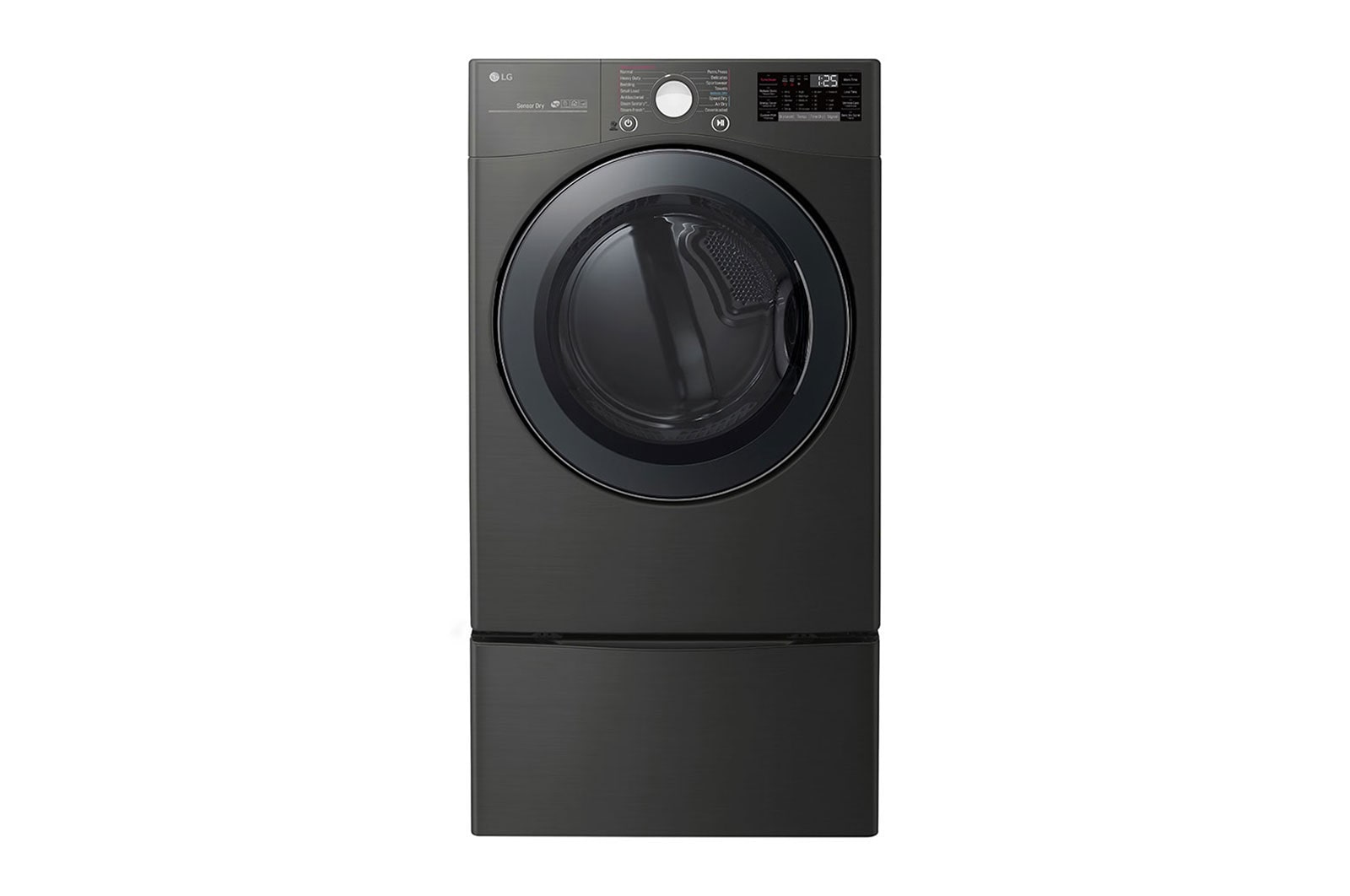 Front view of 7.4 cu.ft. Smart Wi-Fi Enabled Gas Dryer with TurboSteam™ DLGX3901B