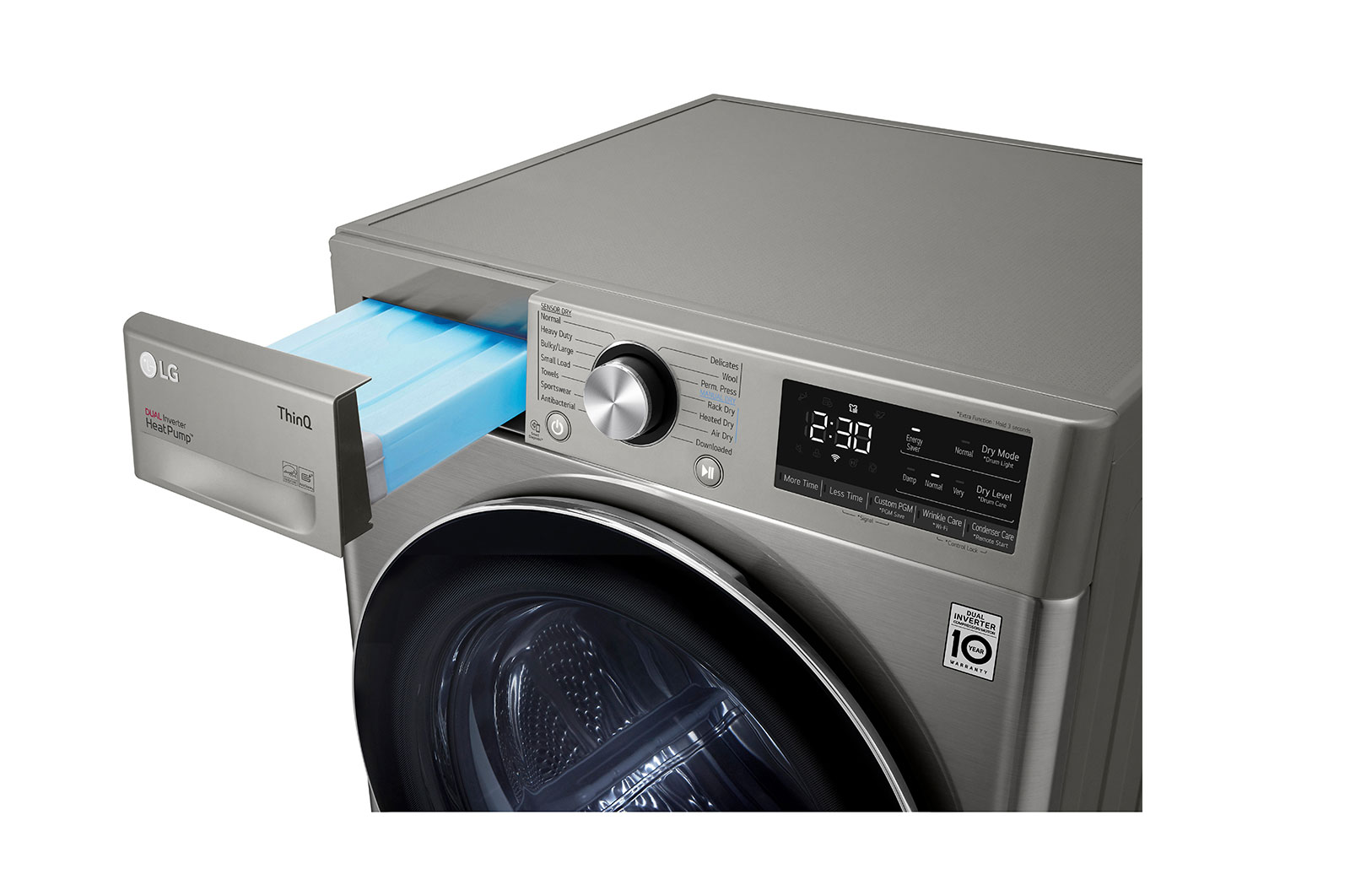 LG 4.2 cu. ft. Capacity Heat Pump Dryer, DLHC1455P