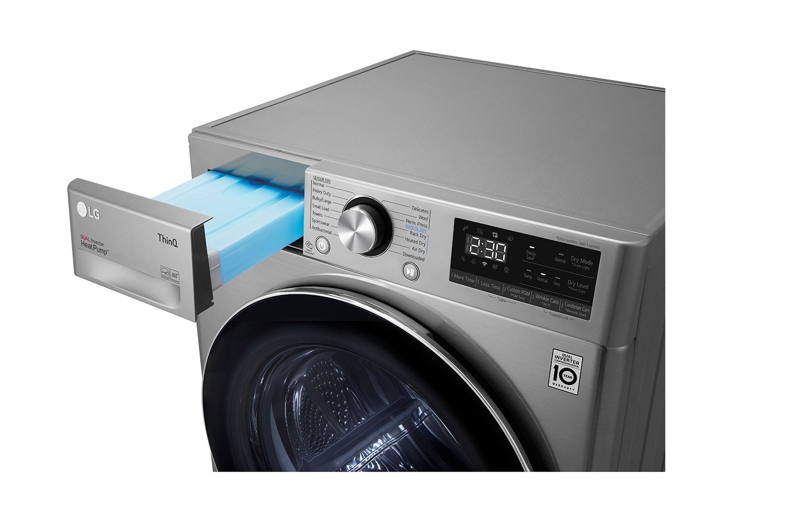 LG 4.2 cu. ft. Capacity Heat Pump Dryer, DLHC1455V