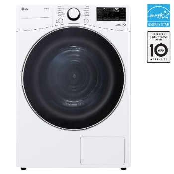 Front view of 7.8 cu. ft. Heat Pump Dryer with DirectDrive® and AI Sensor Dry® DLHC3602W
