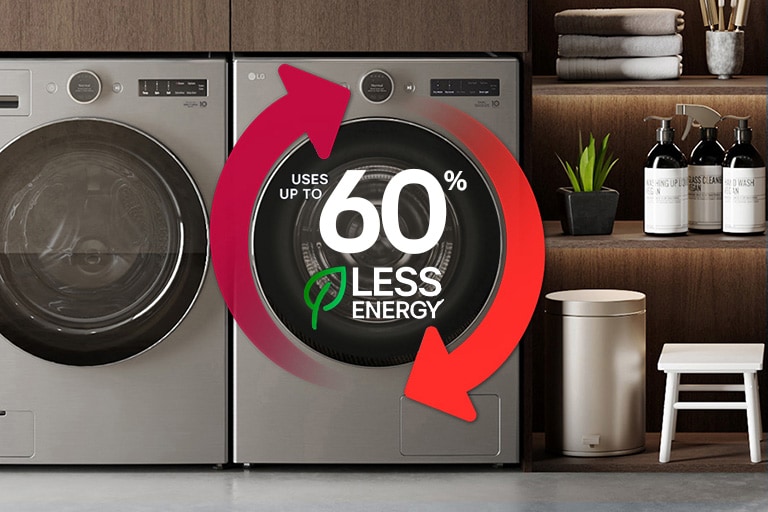 LG's Exclusive DirectDrive(R) Heat Pump Dryer