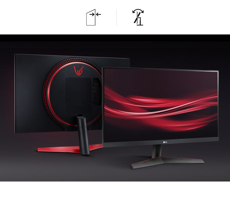 LG 24GN60R-B - Monitor gaming LG UltraGear (Panel IPS: 1920 x 1080 (FHD),  16:9, 300 cd/m², 1000:1, 1ms (GtG), 144 Hz); entradas: DP x1, HDMI x1;  FreeSync™ Premium