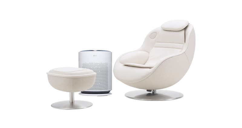 Front view of Lifestyle Package with Massage Recliner and PuriCare™ MHBBAS601