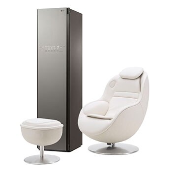 Front view of Lifestyle Package with Massage Recliner and Styler® MHBBS3M