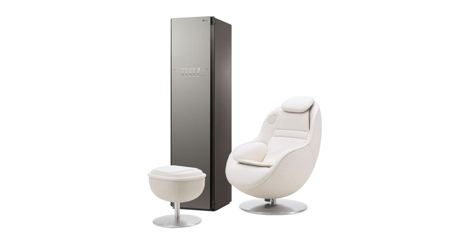 Front view of Lifestyle Package with Massage Recliner and Styler® MHBBS3M