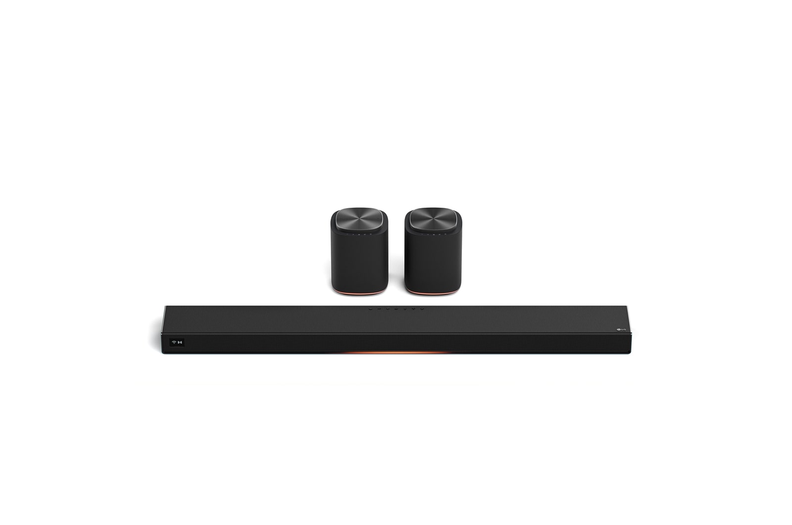 Front view of Sound Suite Immersive Suite 5 (set) with 2 surround speakers (H7 + M5 2ea) M5M5H7