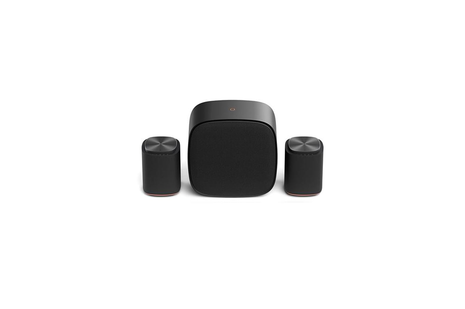 Front view of Sound Suite Stereo Suite 7 Pro (set) for real surround stereo sound (M7 2ea + W7) M7M7W7
