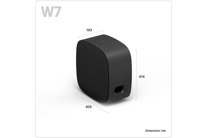 LG Sound Suite Stereo Suite 7 Pro (set) for real surround stereo sound (M7 2ea + W7), M7M7W7