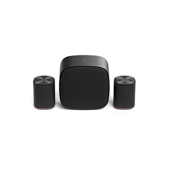 Front view of Sound Suite Stereo Suite 7 Pro (set) for real surround stereo sound (M7 2ea + W7) M7M7W7