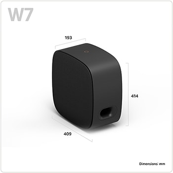 LG Sound Suite Stereo Suite 7 Pro (set) for real surround stereo sound (M7 2ea + W7), M7M7W7