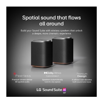 Sound Suite Stereo Suite 7 (set) for real surround stereo sound (M7 2ea)