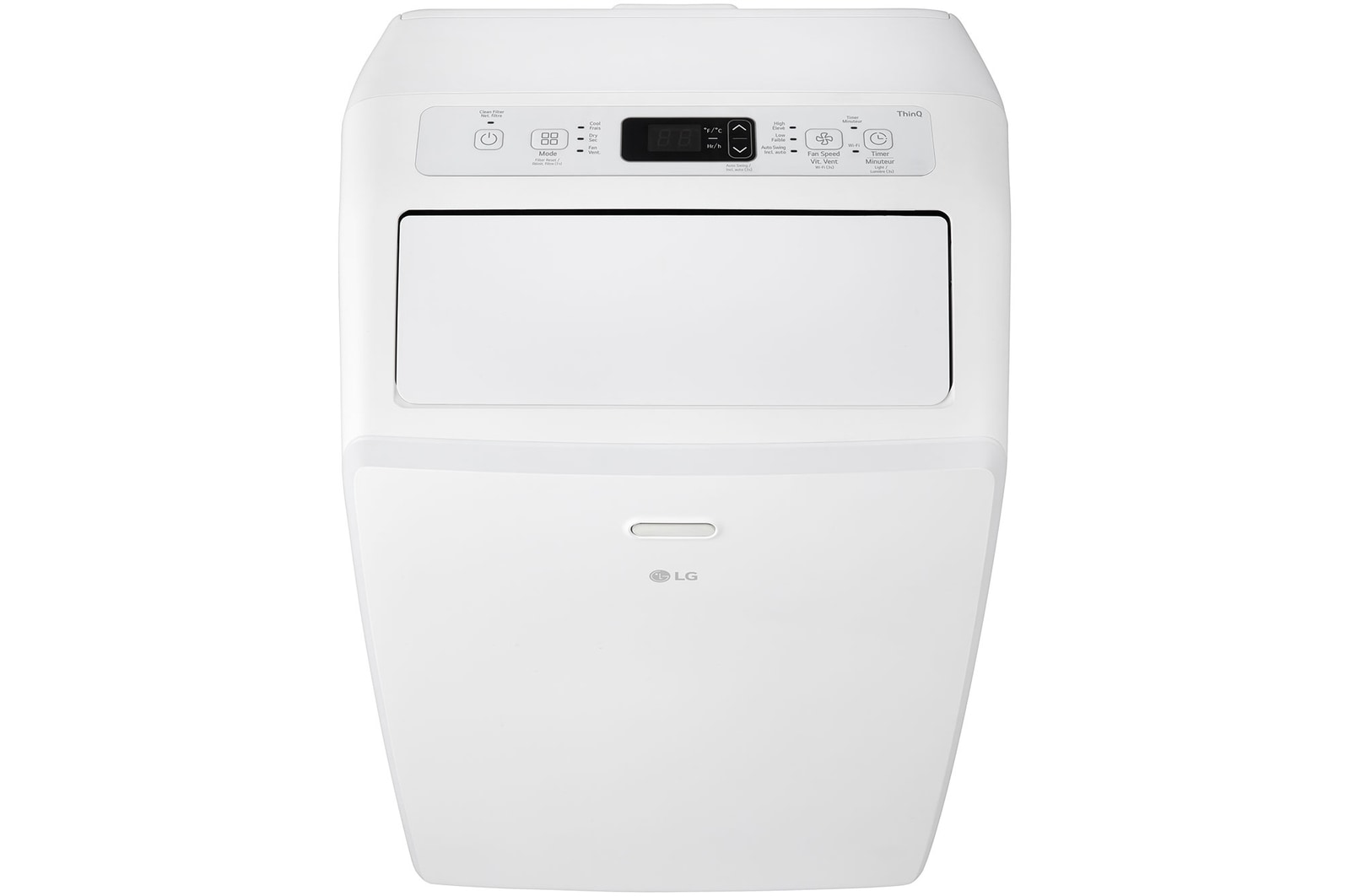 Top view of the LG Portable Air Conditioner