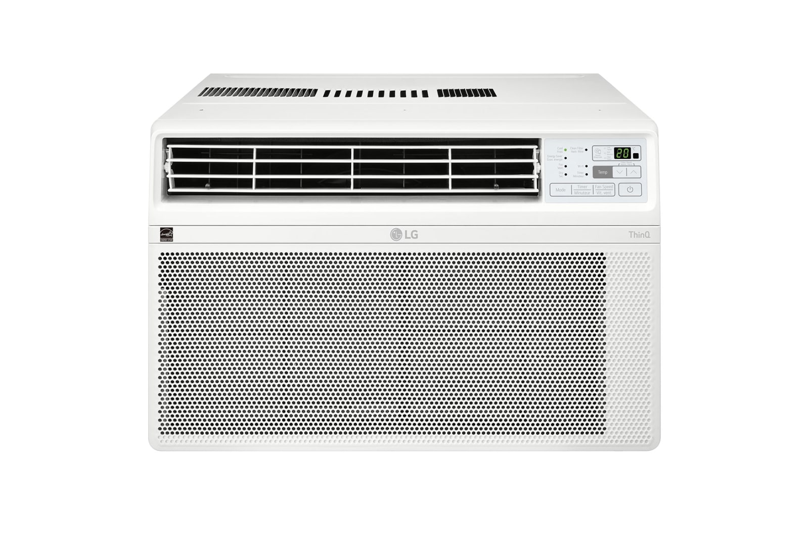 Front view of 10,000 BTU Wi-Fi Window Air Conditioner LW1017ERSM