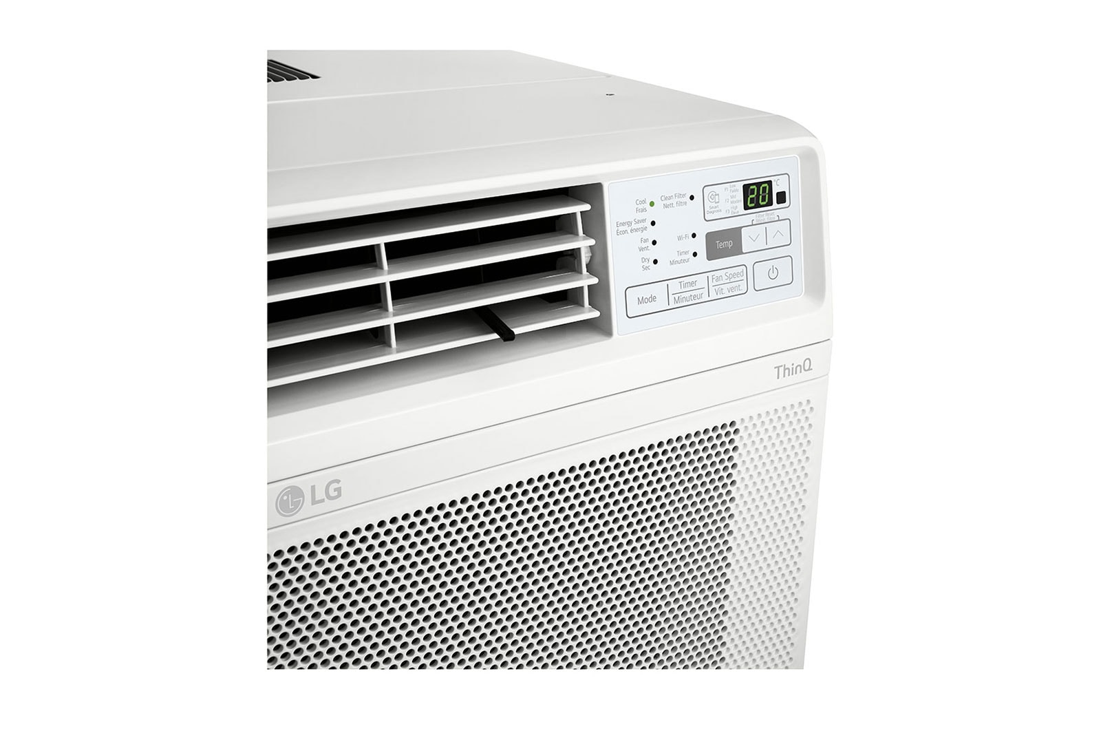 LG 10,000 BTU Smart Wi-Fi Enabled Window Air Conditioner, LW1022ERSM