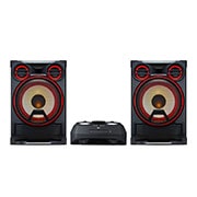 Front view of LG XBOOM CK99 5000W Hi-Fi Entertainment System with Karaoke Creator CK99