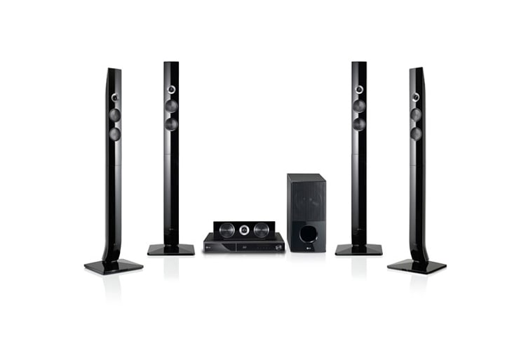 Front view of 3D Playback | Smart TV Compatible | DLNA Certified® | 4 Tall Speakers HB906TA