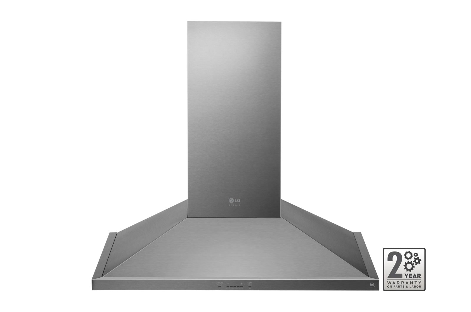 Front view of Wall Mount Chimney Hood with model name LSHD3080ST