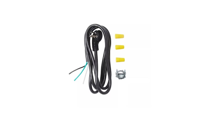 3-prong power cord for build-in dishwasher installation
