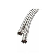 Flexible braided stainless steel inlet hose view