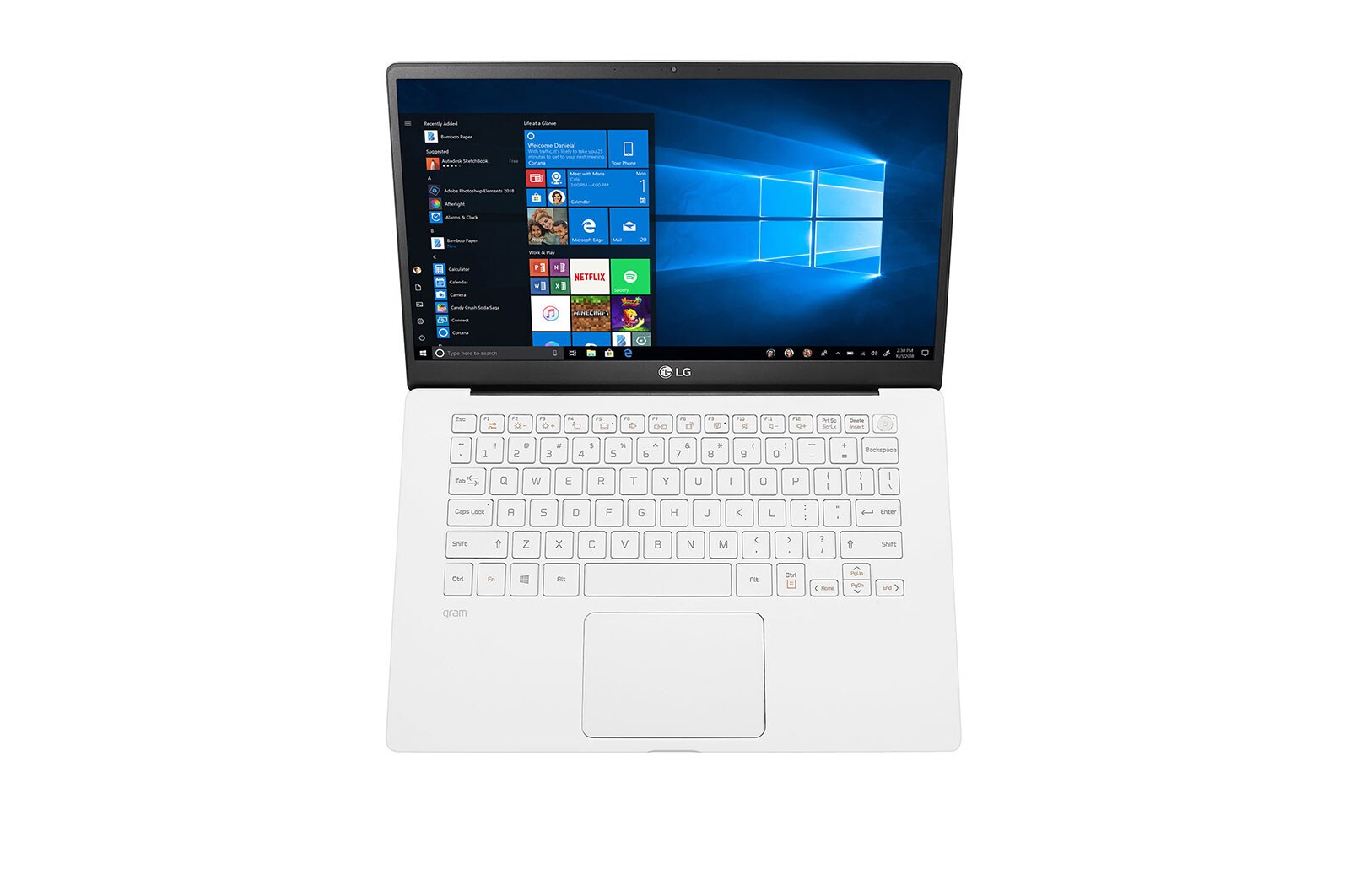 LG gram 14” Ultra-Light Laptop with Intel® Core™ i5 Intel® Iris® Plus Graphics in White, 14Z90N-V.AR53A8