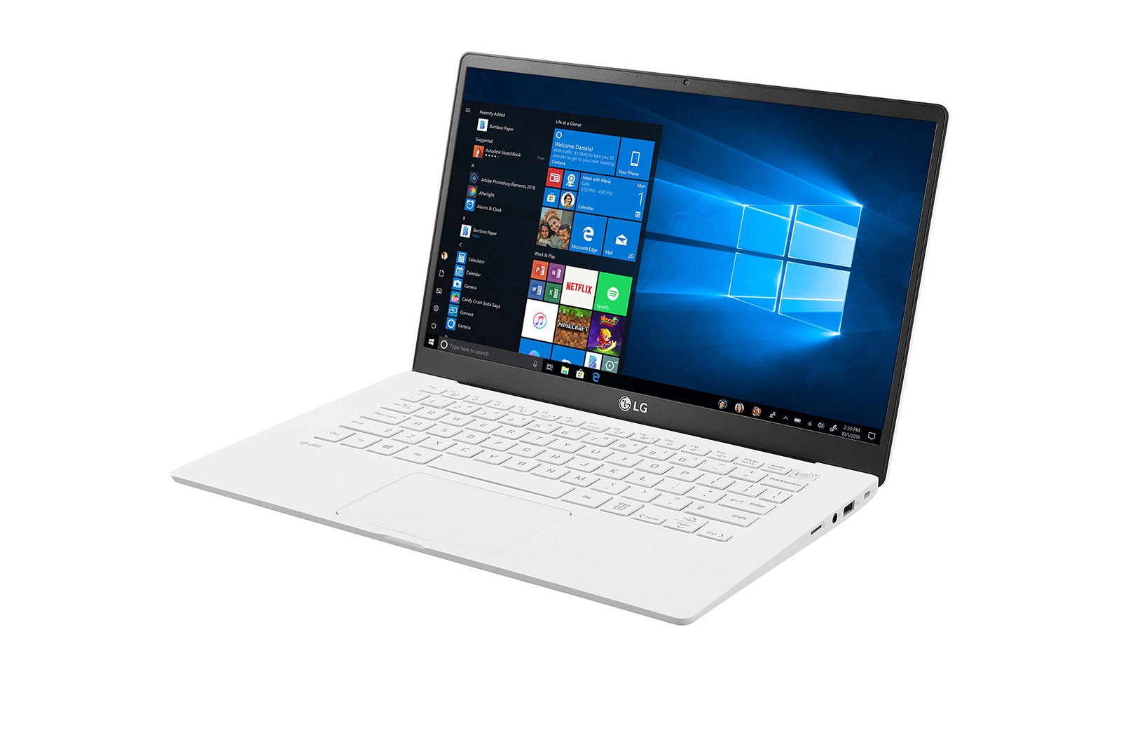 LG gram 14” Ultra-Light Laptop with Intel® Core™ i5 Intel® Iris® Plus Graphics in White, 14Z90N-V.AR53A8