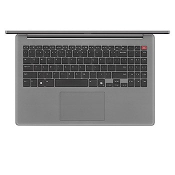 Top-down view of keyboard