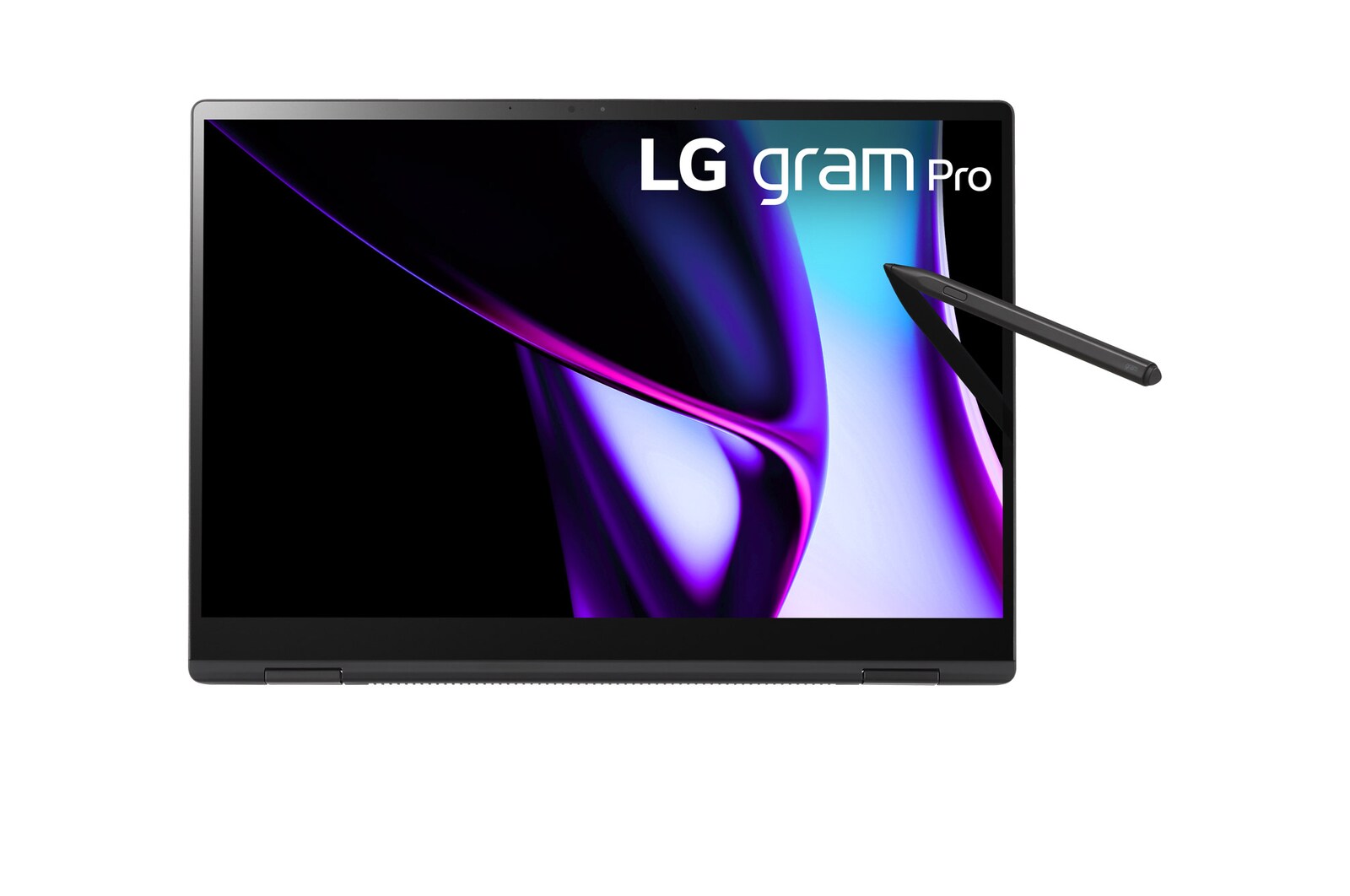 Front view of tablet mode