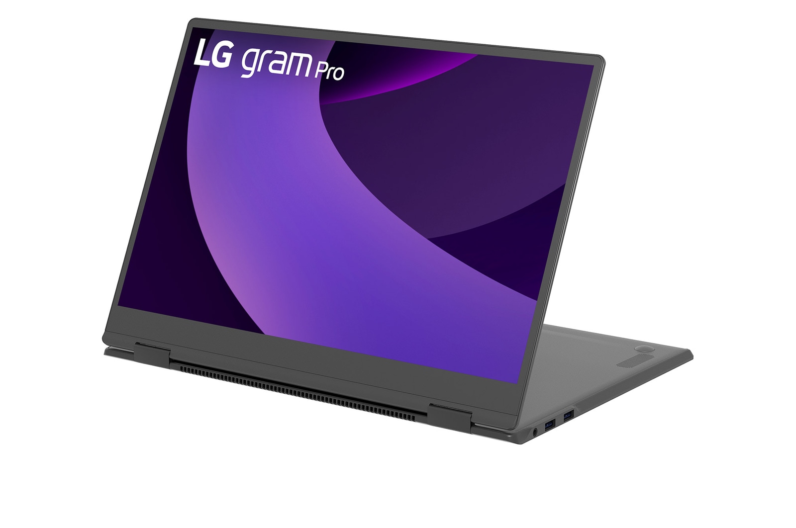 '-30 degree side view of stand mode