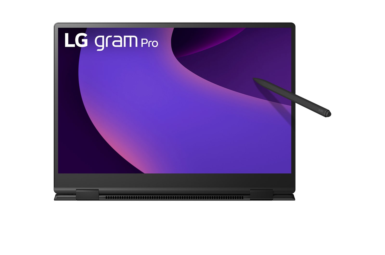 Front view of tablet mode