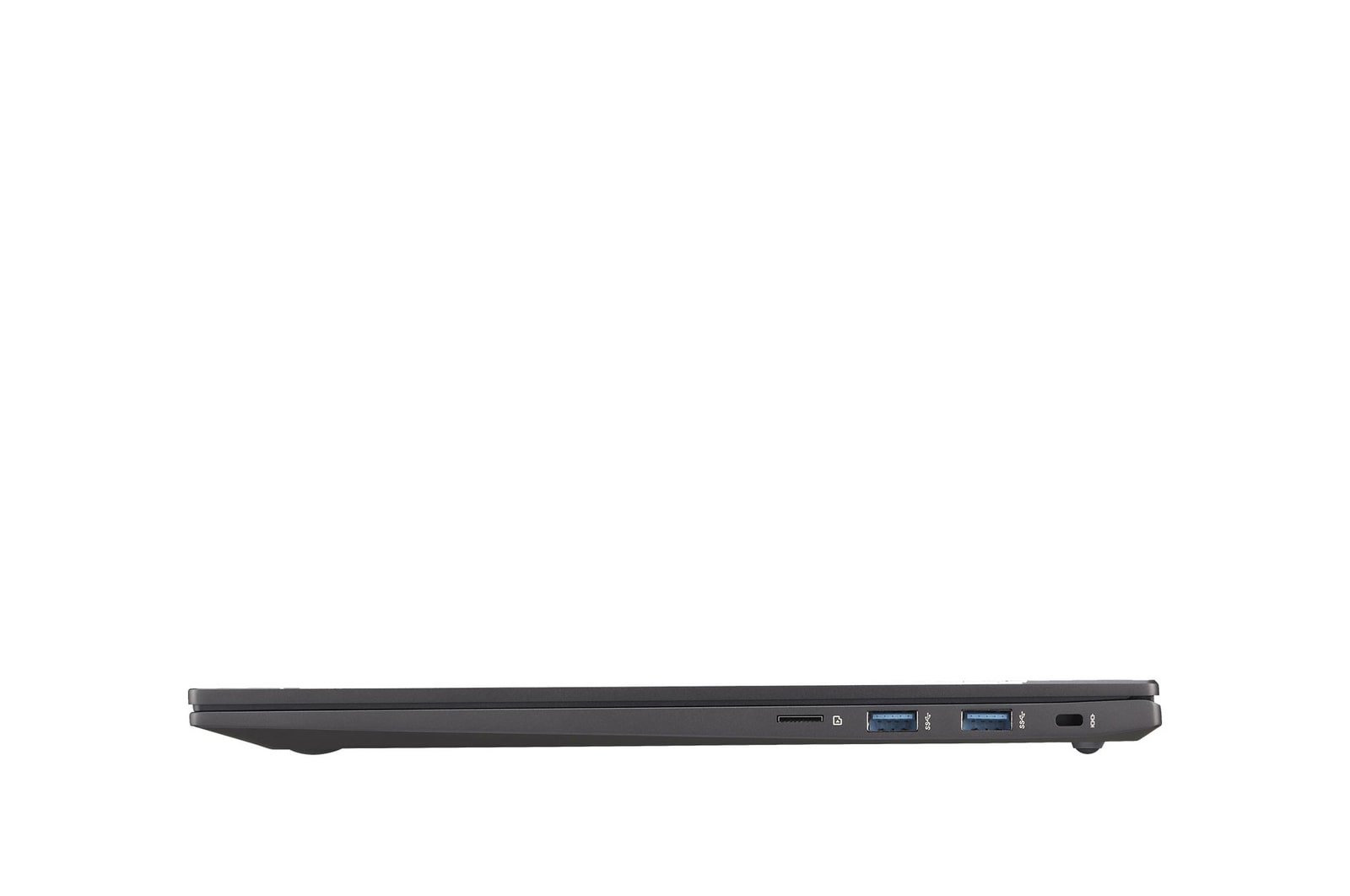 Right side view with the cover closed