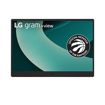 Front view of LG gram +view 17” | Lightweight portable monitor | WQXGA 16:10 Anti-glare IPS display 17MT70.ASDA8