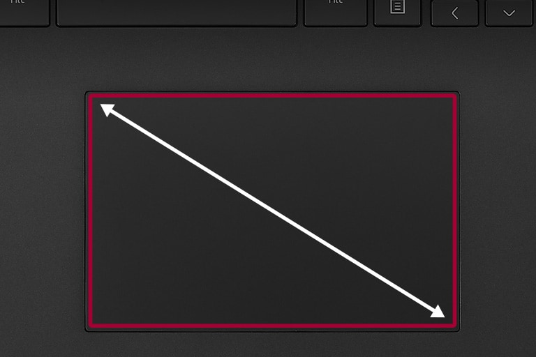 Widened Touch Pad matches the ratio of the display.