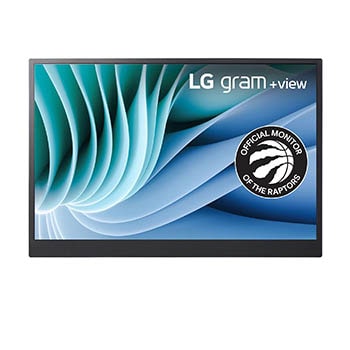 Front view of LG gram +view 16 Inch WQXGA (2560x1600) Portable Monitor with USB Type C™ 16MR70.ASDA8