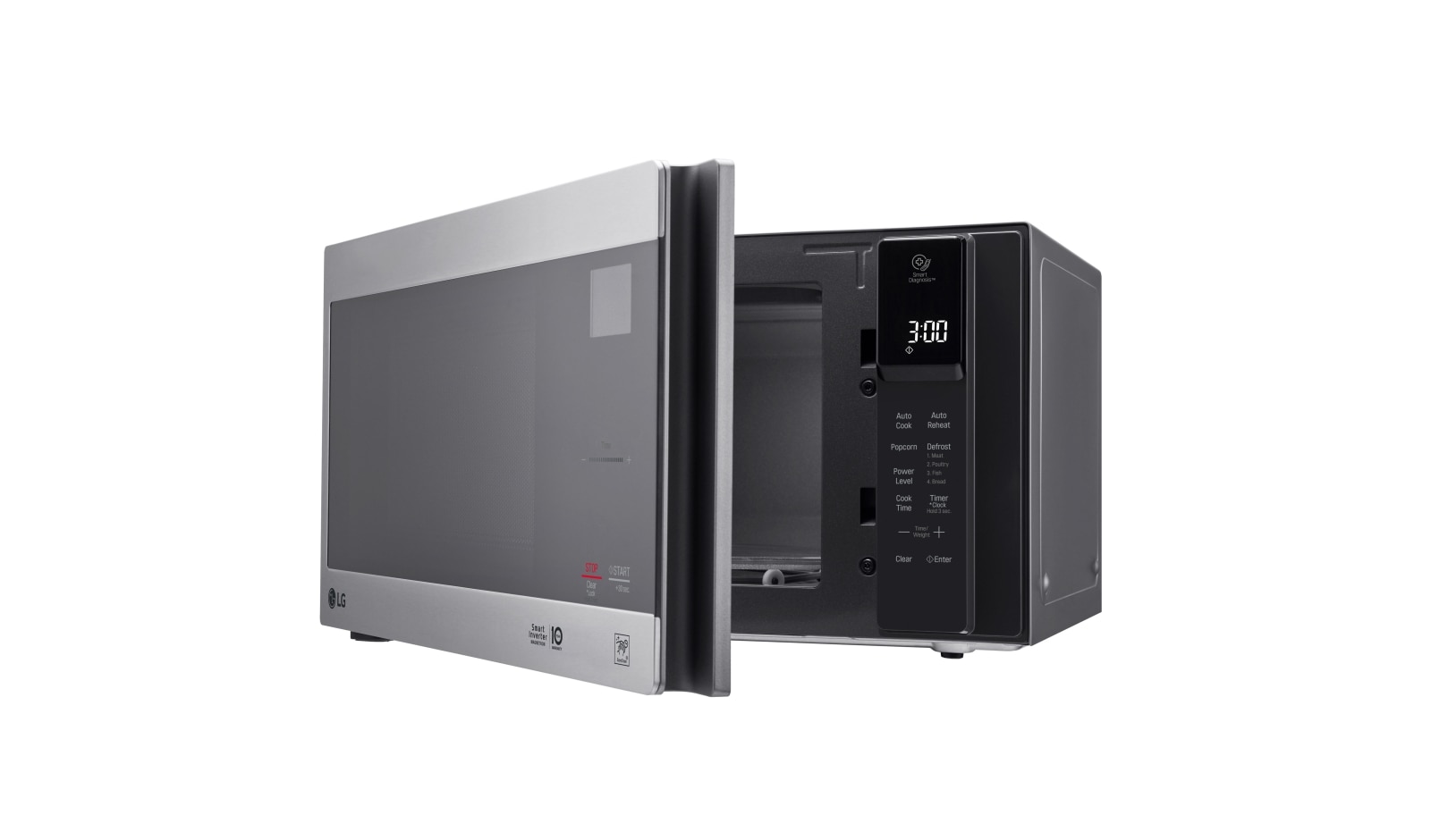 LG 0.9 cu. ft. NeoChef™ Countertop Microwave with Smart Inverter and EasyClean®, LMC0975ST