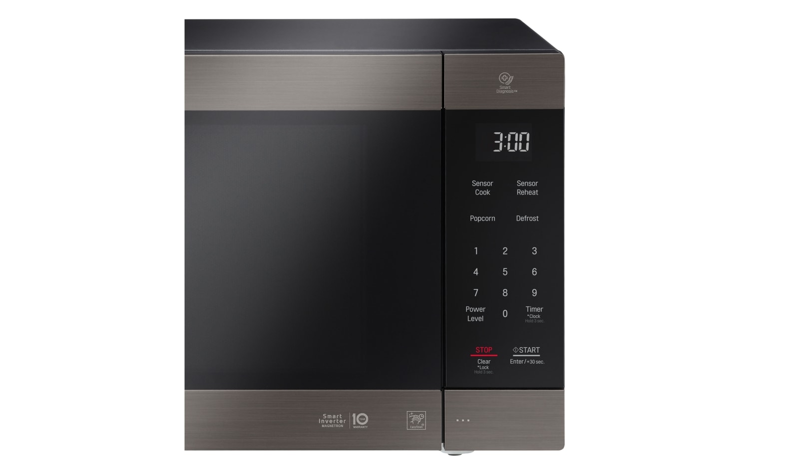 LG Black Stainless Steel Series 2.0 cu. ft. NeoChef™ Countertop Microwave with Smart Inverter and EasyClean®, LMC2075BD