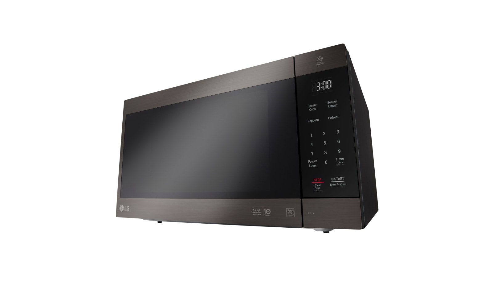 LG Black Stainless Steel Series 2.0 cu. ft. NeoChef™ Countertop Microwave with Smart Inverter and EasyClean®, LMC2075BD