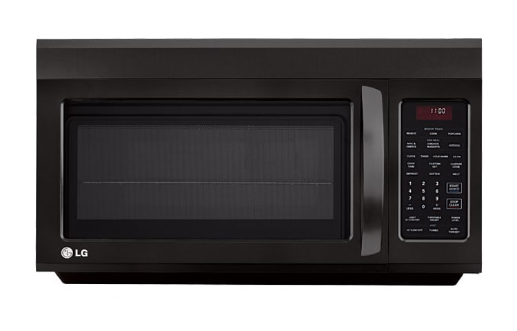 Front view of LG LMV1813SB Over the Range Microwave Ovens LMV1813SB