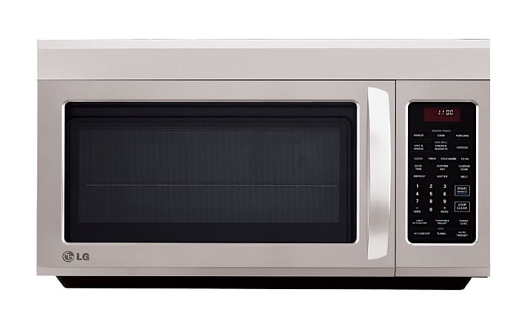 Front view of LG LMV1813ST Over the Range Microwave Ovens LMV1813ST
