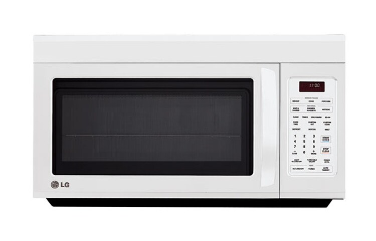 Front view of LG LMV1813SW Over the Range Microwave Ovens LMV1813SW