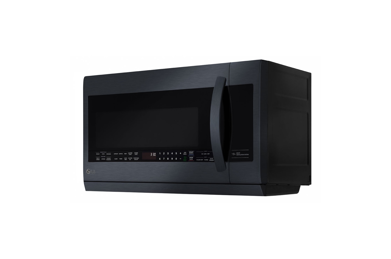 LG 2.2 cu.ft. Large Capacity Over-the-Range Microwave with 2nd Generation Slide-Out ExtendaVent™ and EasyClean® Interior, LMV2257BM