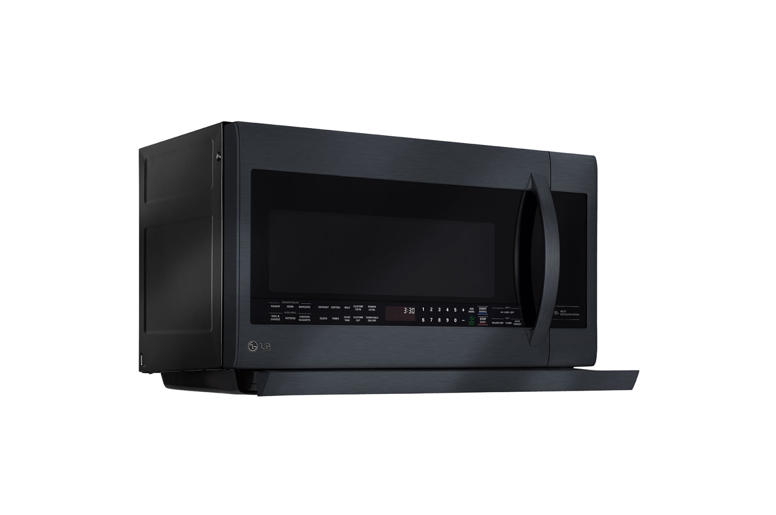 2.2 cu.ft. Large Capacity Over the Range Microwave with 2nd Generation Slide Out ExtendaVent and EasyClean Interior LMV2257BM LG CA