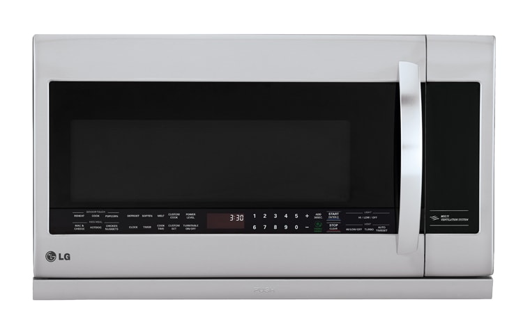 Lg microwave above outlet stove