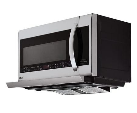 LG 2.2 cu.ft. Large Capacity Over-the-Range Microwave with 2nd Generation Slide-Out ExtendaVent™ and EasyClean® Interior, LMV2257ST