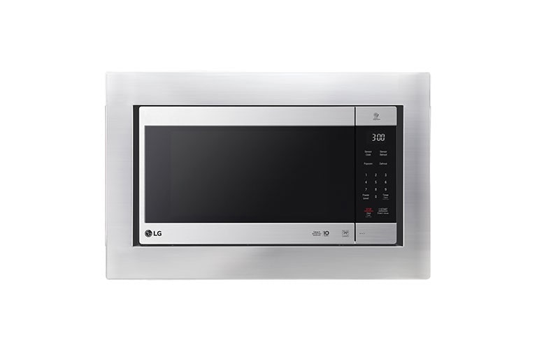 Front view of LG STUDIO: 2.0 cu. ft. Countertop Microwave Oven with Optional Trim Kit LSRM2010ST