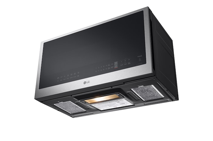 LG 2.0 cu. ft. Over the Range Microwave Oven | Sensor Cook, 400 CFM Power Ventilation, EasyClean®& Smart, Stainless, MVEL2033F