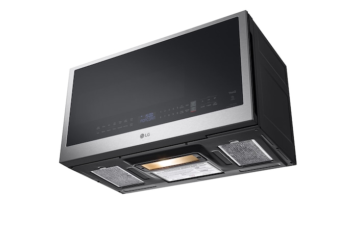 LG 2.0 cu. ft. Over the Range Microwave Oven | Sensor Cook, 400 CFM Power Ventilation, EasyClean®& Smart, Stainless, MVEL2033F