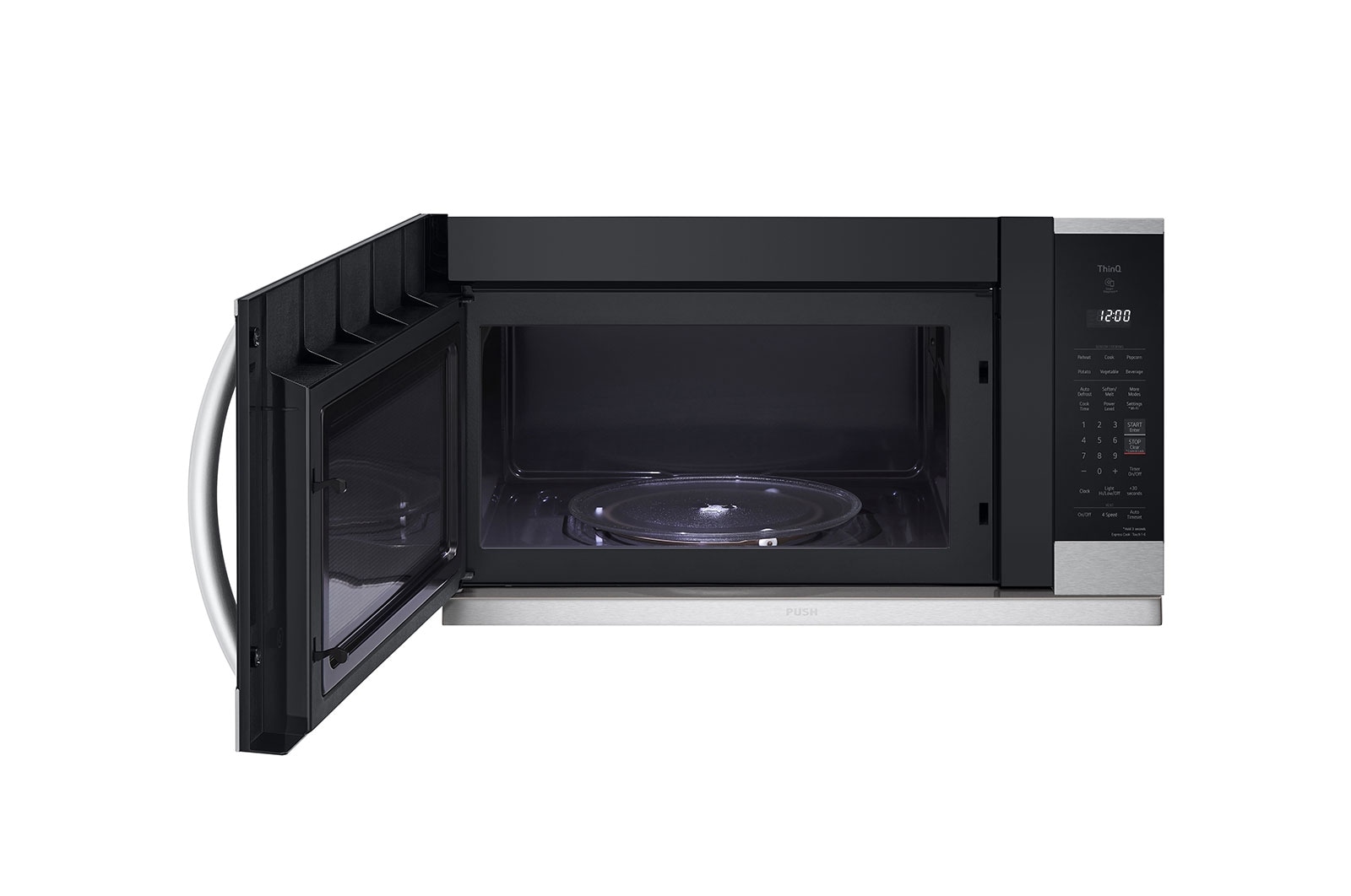 LG 2.1 cu. ft. Smart Wi-Fi Enabled Over-the-Range Microwave Oven with ExtendaVent® 2.0 & EasyClean®, MVEL2125F